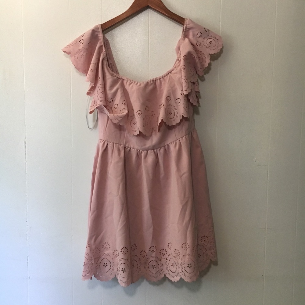 • SOLD // lovers + friends cutout scallop dress • - Picture 2 of 8